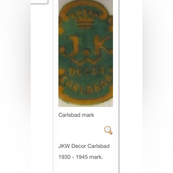 JKW Carlsbad porcelain teacup and saucer 1930-1945 - Picture 12 of 14